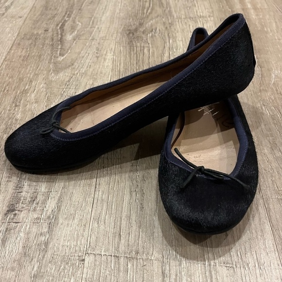 Anthology Everyday Antho Pony Ballet Flats 7 Navy #8857 Handmade - Picture 2 of 12